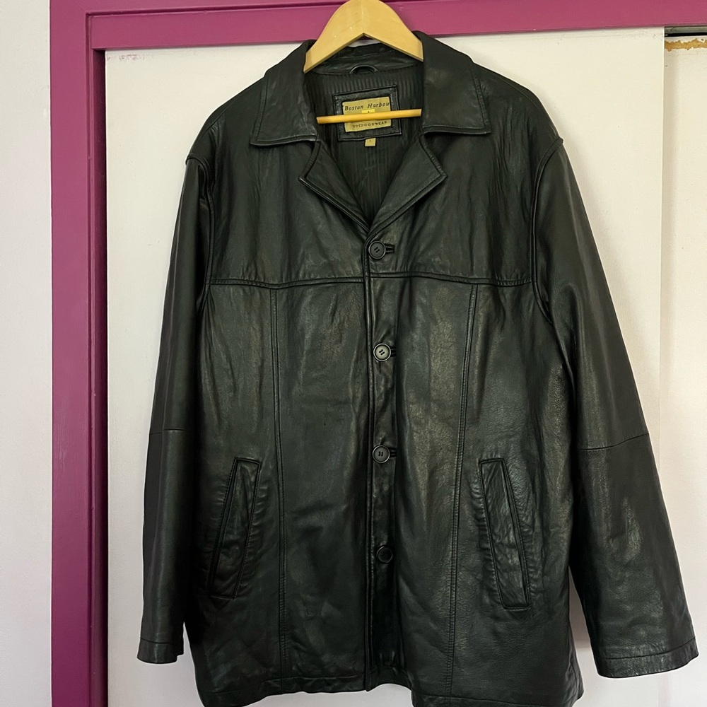 Boston Harbour leather jacket